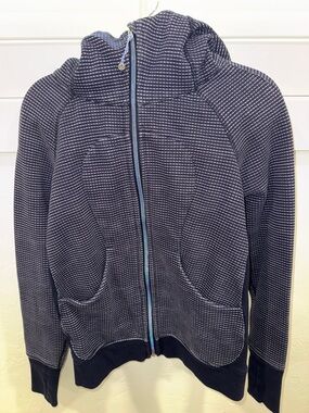 lululemon athletica Navy Zip-Up Hooded Puffer Jacket